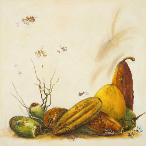 Racimo de Cocos II Gold Ornate Wood Framed Art Print with Double Matting by Pinto, Patricia