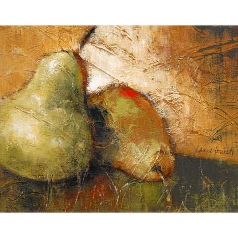 Pear Study I Gold Ornate Wood Framed Art Print with Double Matting by Loreth, Lanie