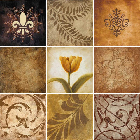 Rod Iron II Gold Ornate Wood Framed Art Print with Double Matting by Marcon, Michael