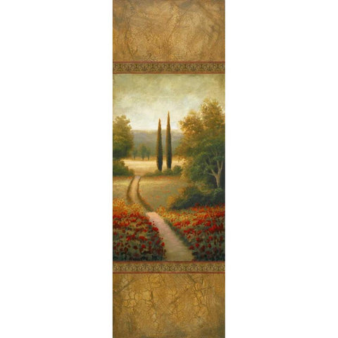 Wild Flowers In June White Modern Wood Framed Art Print by Marcon, Michael