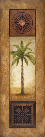 Sago Palm White Modern Wood Framed Art Print with Double Matting by Marcon, Michael