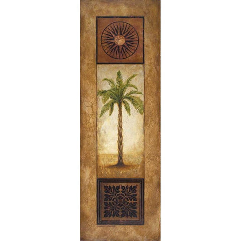 Sago Palm Black Modern Wood Framed Art Print with Double Matting by Marcon, Michael