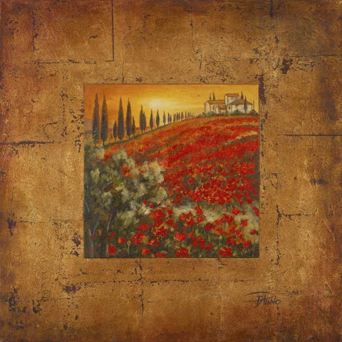 Bella Toscana II Gold Ornate Wood Framed Art Print with Double Matting by Pinto, Patricia