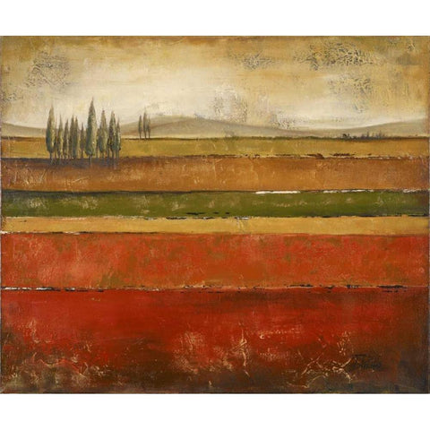 Tuscany II Gold Ornate Wood Framed Art Print with Double Matting by Pinto, Patricia
