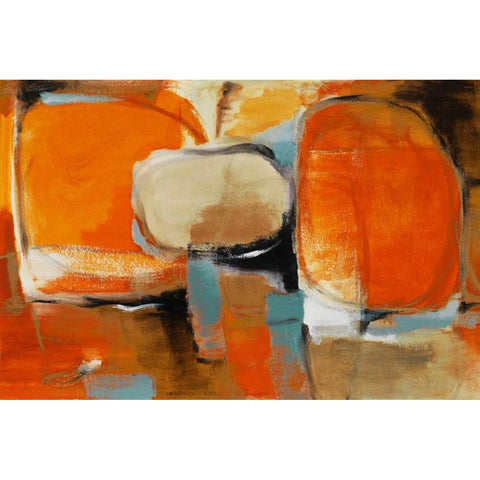 All Jazzed Up White Modern Wood Framed Art Print by Loreth, Lanie