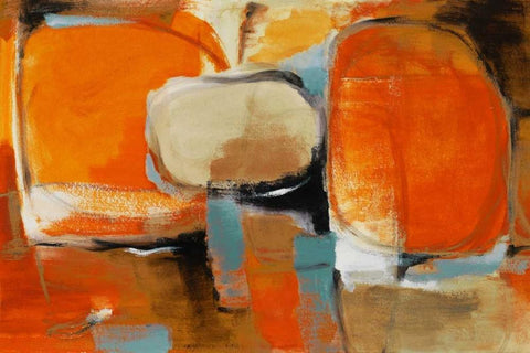 All Jazzed Up White Modern Wood Framed Art Print with Double Matting by Loreth, Lanie