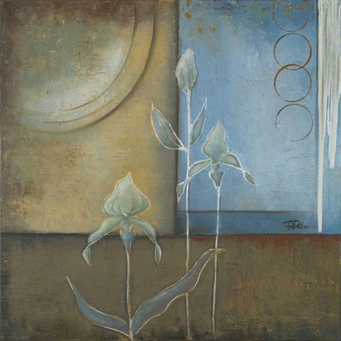 Inspiration in Blue I White Modern Wood Framed Art Print by Pinto, Patricia