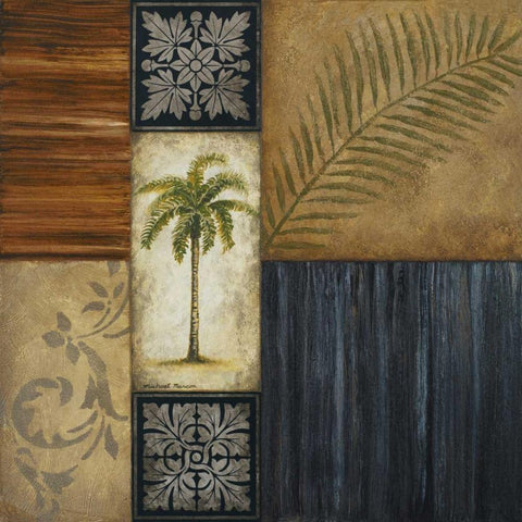 Anguilla Black Ornate Wood Framed Art Print with Double Matting by Marcon, Michael