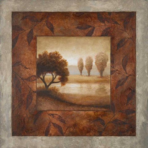 The End of April Black Modern Wood Framed Art Print by Marcon, Michael