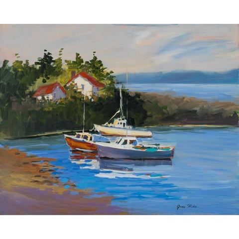 Sail Boats Gold Ornate Wood Framed Art Print with Double Matting by Slivka, Jane