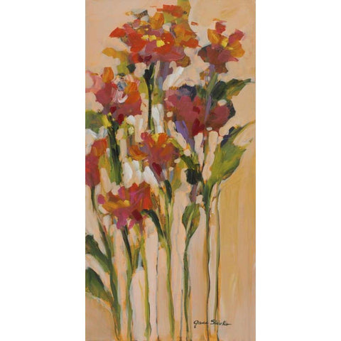 Wild Flowers I Gold Ornate Wood Framed Art Print with Double Matting by Slivka, Jane