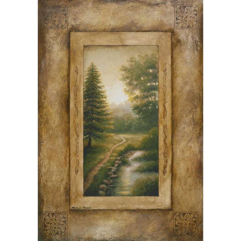 Marshfield Memory Gold Ornate Wood Framed Art Print with Double Matting by Marcon, Michael