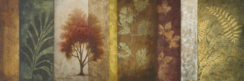 October Changes I Black Ornate Wood Framed Art Print with Double Matting by Marcon, Michael