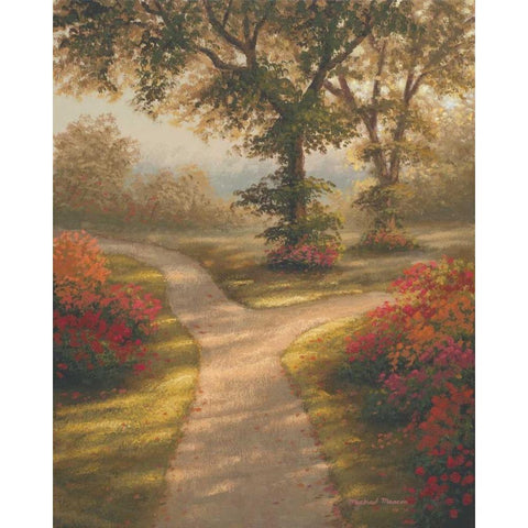 Morning Light II White Modern Wood Framed Art Print by Marcon, Michael