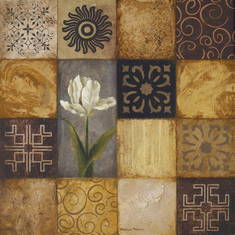 Modular I Black Modern Wood Framed Art Print by Marcon, Michael