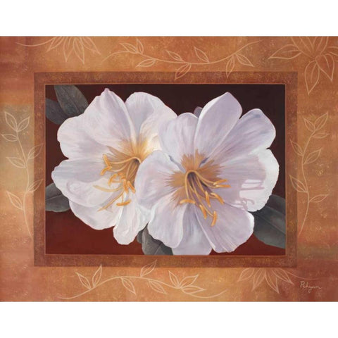 Morning Bloom Gold Ornate Wood Framed Art Print with Double Matting by Rhyan, Vivien