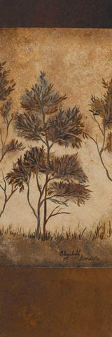 Autumn Impressions I Black Ornate Wood Framed Art Print with Double Matting by Londono, Elizabeth
