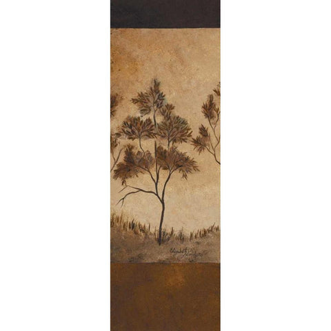 Autumn Impressions II White Modern Wood Framed Art Print by Londono, Elizabeth