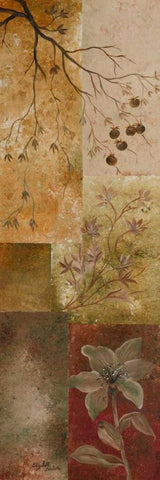 Overlapping Squares I White Modern Wood Framed Art Print with Double Matting by Londono, Elizabeth