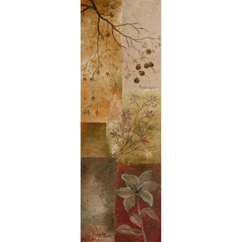 Overlapping Squares I Gold Ornate Wood Framed Art Print with Double Matting by Londono, Elizabeth