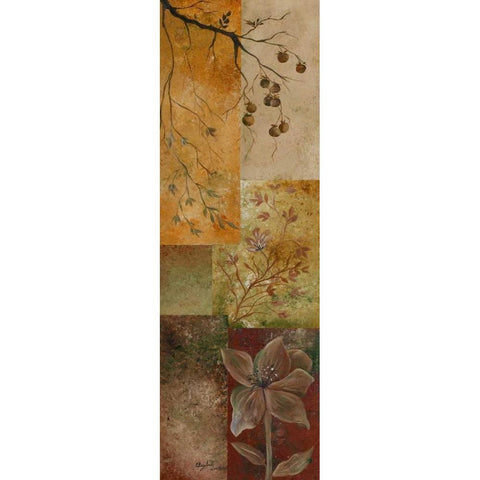 Overlapping Squares II Gold Ornate Wood Framed Art Print with Double Matting by Londono, Elizabeth