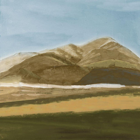 Beauty Landscape Square Black Modern Wood Framed Art Print with Double Matting by Pinto, Patricia