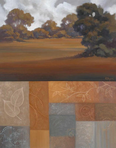 Autumn I Black Ornate Wood Framed Art Print with Double Matting by Rhyan, Vivien