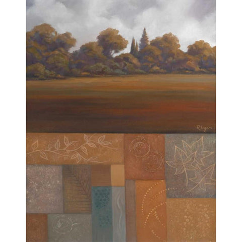 Autumn II Gold Ornate Wood Framed Art Print with Double Matting by Rhyan, Vivien