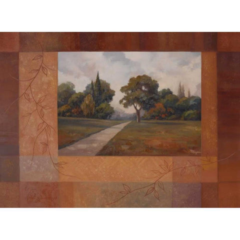 Changing Seasons I Gold Ornate Wood Framed Art Print with Double Matting by Rhyan, Vivien