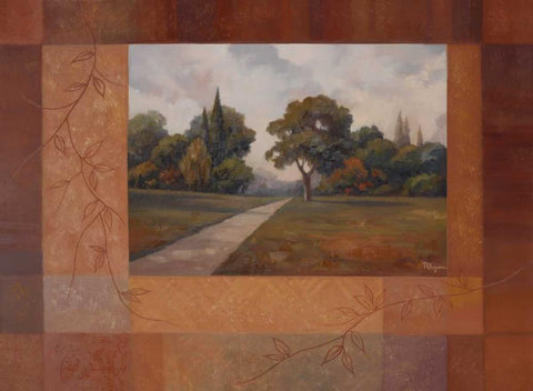 Changing Seasons I Black Ornate Wood Framed Art Print with Double Matting by Rhyan, Vivien
