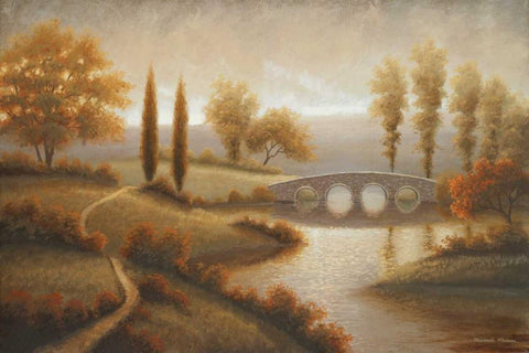 Wishing for July Black Ornate Wood Framed Art Print with Double Matting by Marcon, Michael