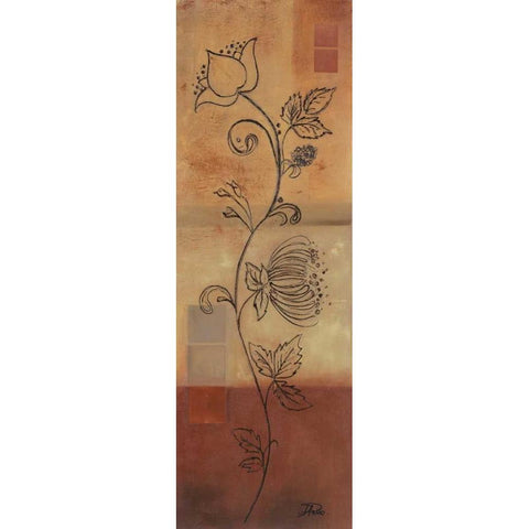 Nice Illustration I Black Modern Wood Framed Art Print with Double Matting by Pinto, Patricia