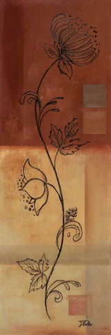 Nice Illustration II White Modern Wood Framed Art Print with Double Matting by Pinto, Patricia