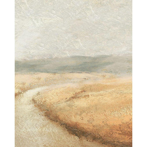 Winding Path Gold Ornate Wood Framed Art Print with Double Matting by Marcon, Michael