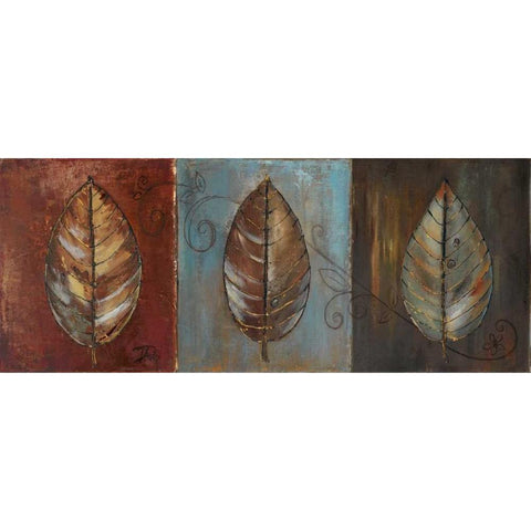 New Leaf Panel I White Modern Wood Framed Art Print by Pinto, Patricia