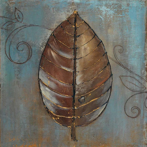 New Leaf V White Modern Wood Framed Art Print by Pinto, Patricia