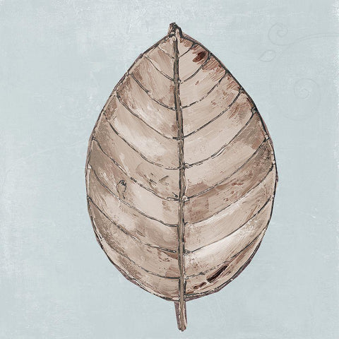 Neutral New Leaf III Black Modern Wood Framed Art Print by Pinto, Patricia