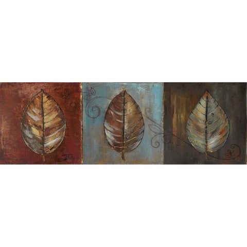 New Leaf Panel I Black Modern Wood Framed Art Print by Pinto, Patricia