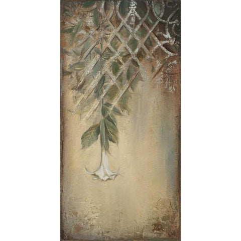 Ornaments and Campanula I Gold Ornate Wood Framed Art Print with Double Matting by Pinto, Patricia