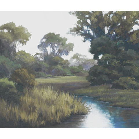 Shades Of Afternoon Gold Ornate Wood Framed Art Print with Double Matting by Rhyan, Vivien