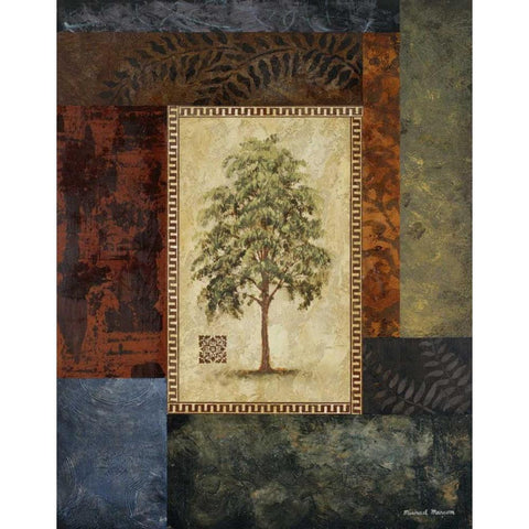 Eucalyptus Tree I White Modern Wood Framed Art Print by Marcon, Michael