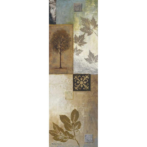 Nature in the Abstract I Black Modern Wood Framed Art Print with Double Matting by Marcon, Michael