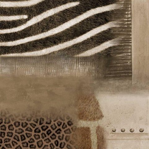 Africa Square I White Modern Wood Framed Art Print by Pinto, Patricia