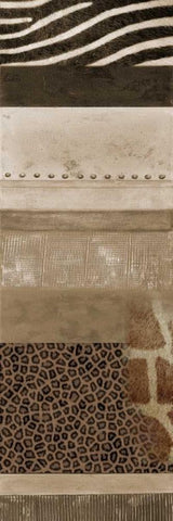 Africa I White Modern Wood Framed Art Print with Double Matting by Pinto, Patricia