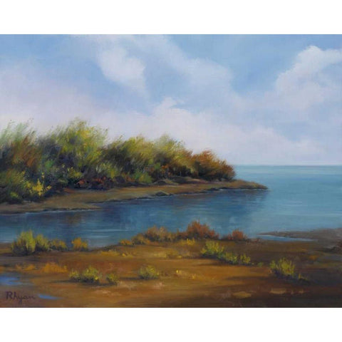 Still Waters Black Modern Wood Framed Art Print by Rhyan, Vivien