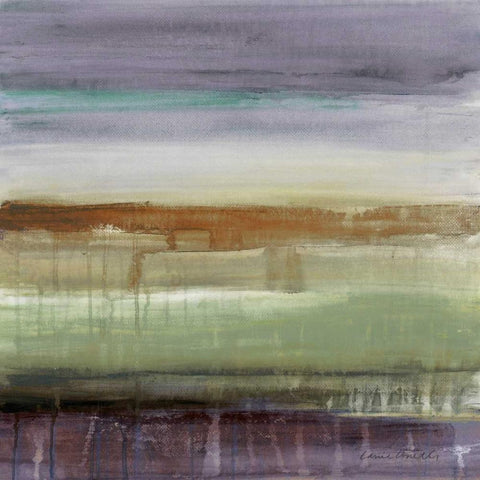 Purple Rain II Black Modern Wood Framed Art Print with Double Matting by Loreth, Lanie