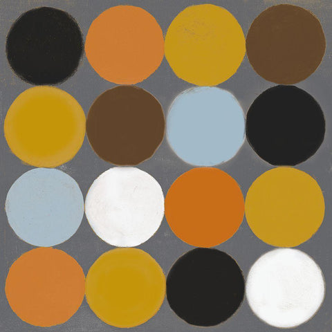 Small Colorful Cirque I White Modern Wood Framed Art Print with Double Matting by Loreth, Lanie