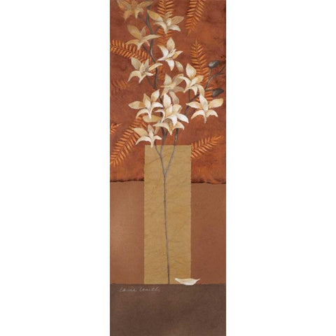 Tranquil Orchids II Black Modern Wood Framed Art Print with Double Matting by Loreth, Lanie