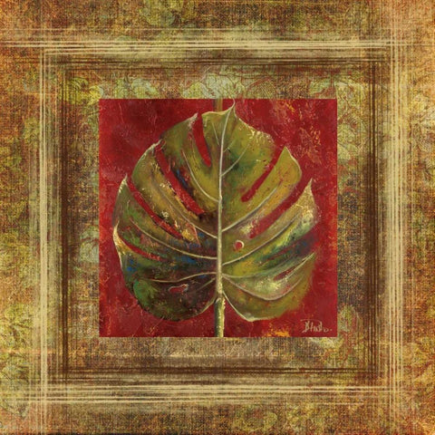 Caliente IV White Modern Wood Framed Art Print with Double Matting by Pinto, Patricia