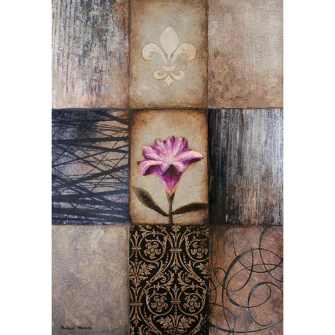 Frail I Black Modern Wood Framed Art Print by Marcon, Michael